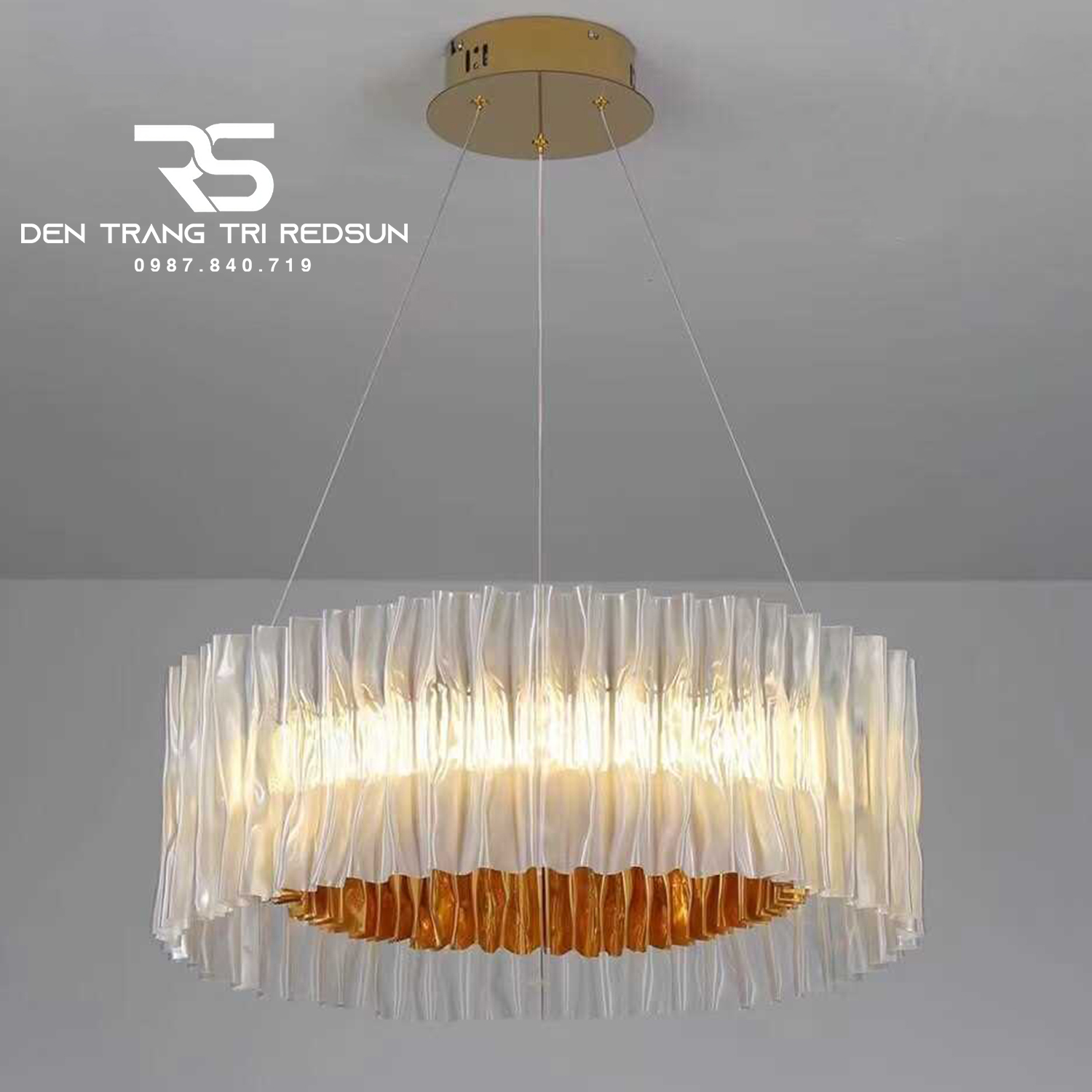 Đèn Chùm Phòng Khách Hiện Đại Phong Cách Bắc Âu Chất Liệu Acrylic DC-L046