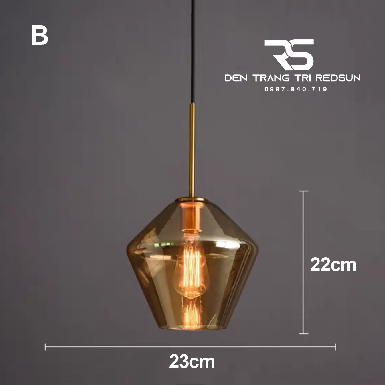 Đèn Thả Phòng Khách, Phòng Ngủ, Bàn Ăn Phong Cách Bắc Âu Hiện Đại Chao Thủy Tinh CDT-T072