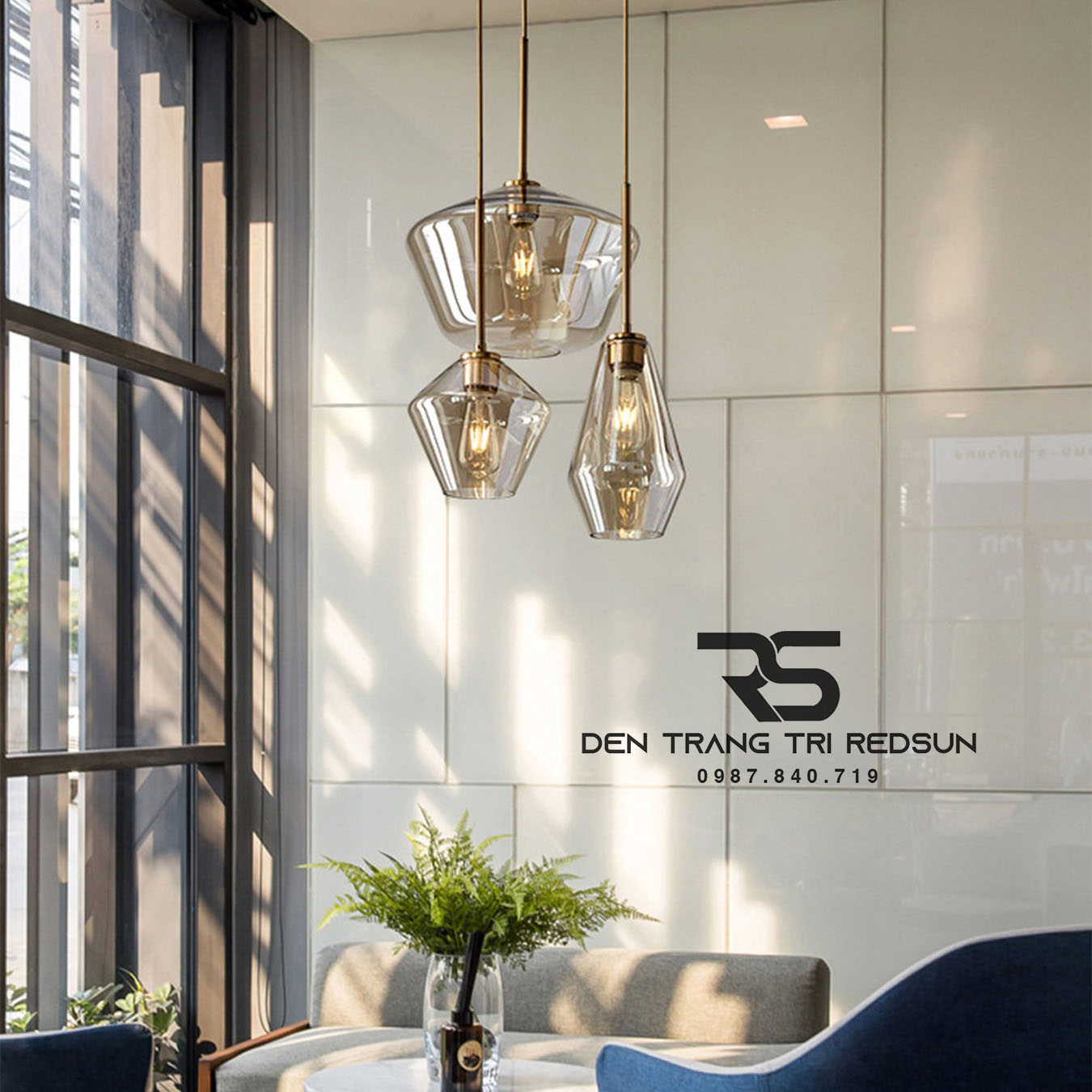 Đèn Thả Phòng Khách, Phòng Ngủ, Bàn Ăn Phong Cách Bắc Âu Hiện Đại Chao Thủy Tinh CDT-T072