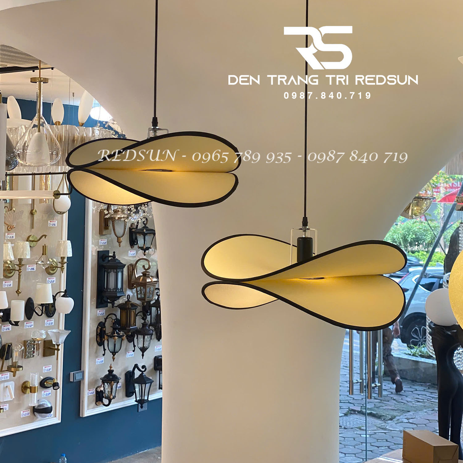 Đèn Thả Hiện Đại Phong Cách Nhật Bản Wabi-sabi Chất Liệu Vải CDT-T068