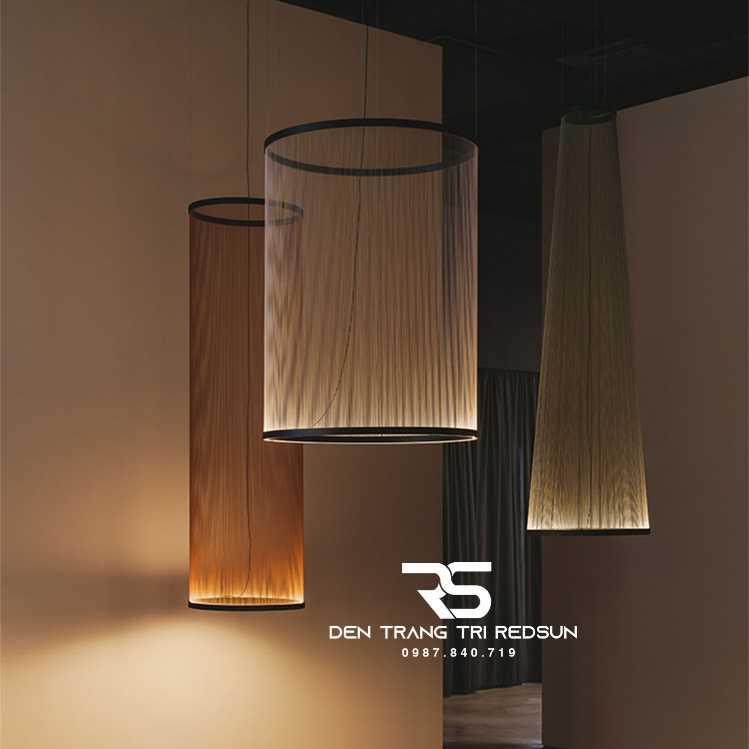 Đèn Lồng Thả Bắc Âu Hiện Đại Lắp Phòng Khách, Thông Tầng, Cầu Thang Dáng Hình Nón DC-T115 (Dáng A)