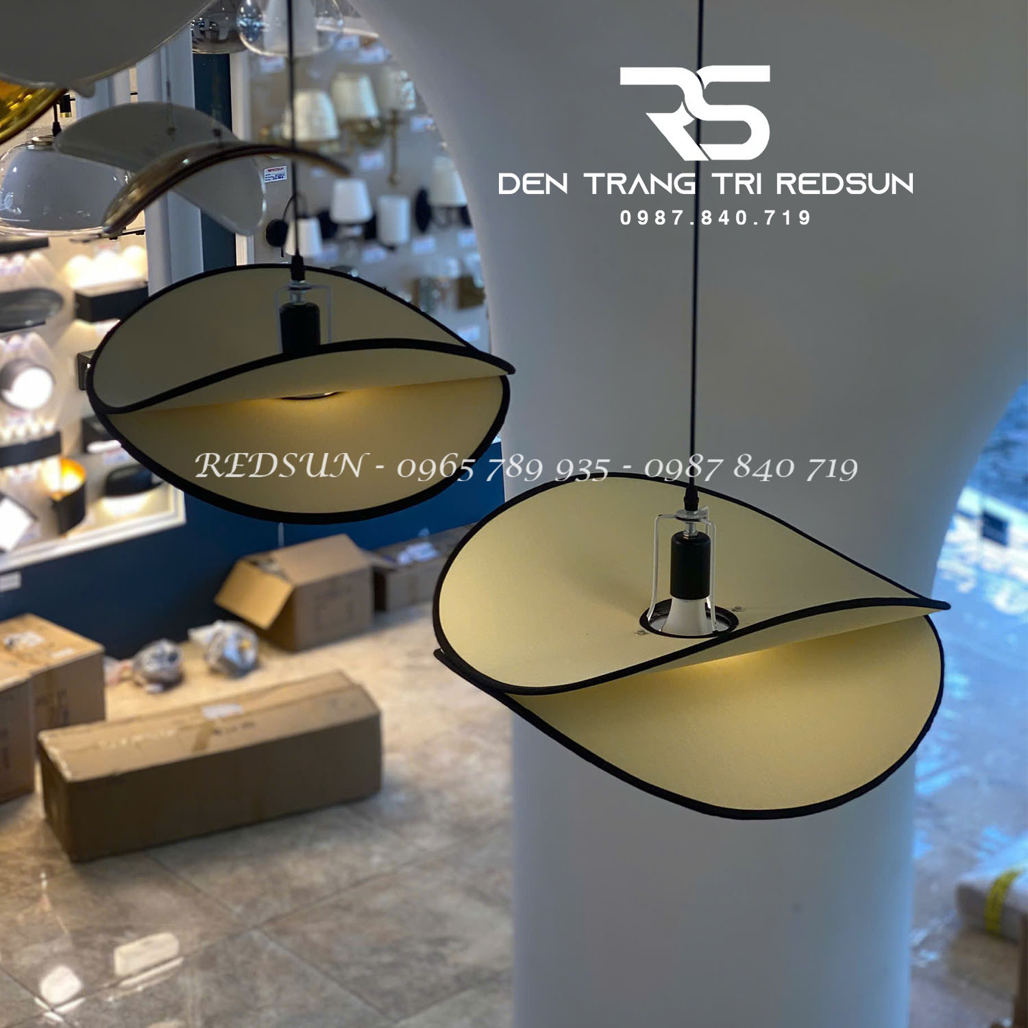 Đèn Thả Hiện Đại Phong Cách Nhật Bản Wabi-sabi Chất Liệu Vải CDT-T068