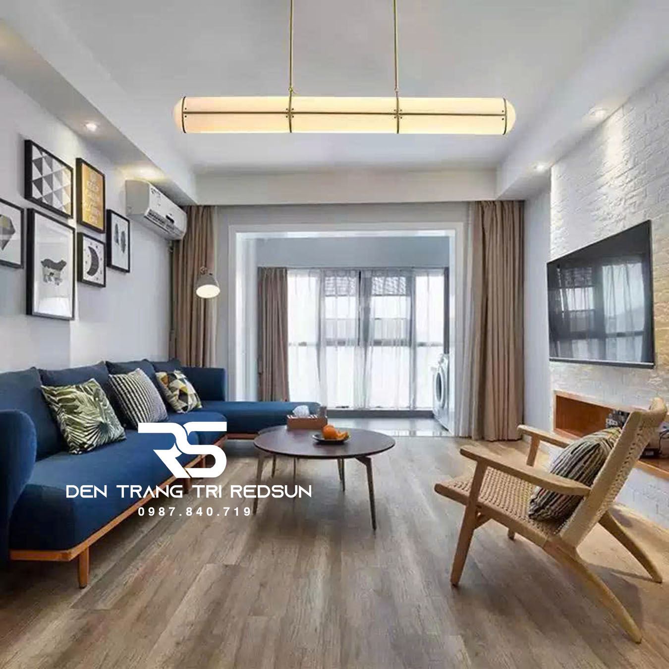 Đèn Thả Bàn Ăn, Bàn Đảo Hiện Đại Hình Ống Phong Cách Italia DC-T119