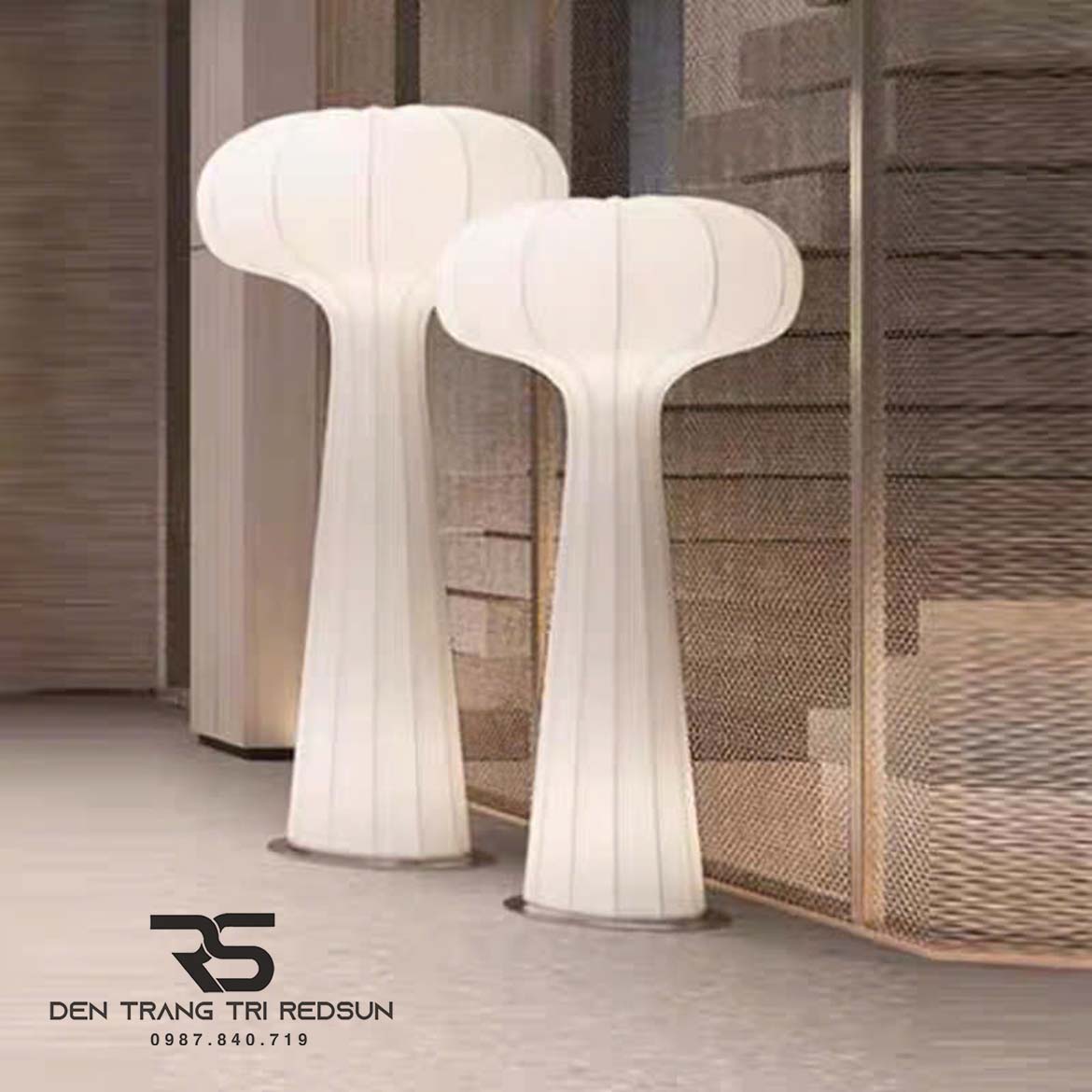 Đèn Sàn Hiện Đại Trang Trí Phòng Khách, Phòng Ngủ Phong Cách Nhật Bản Wabi-sabi DS2062