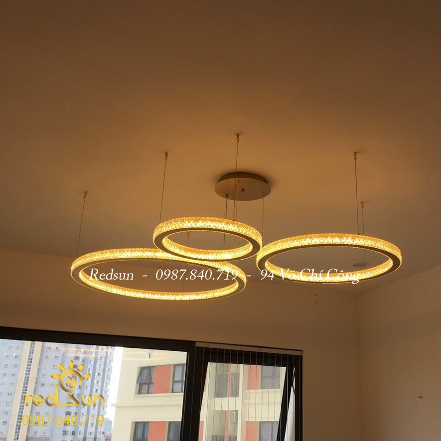 Đèn thả nhiều vòng hiện đại G6 - 3 vòng