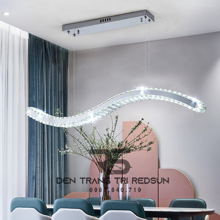 Đèn Thả Pha Lê Bàn Ăn, Bàn Đảo Hiện Đại TPL039