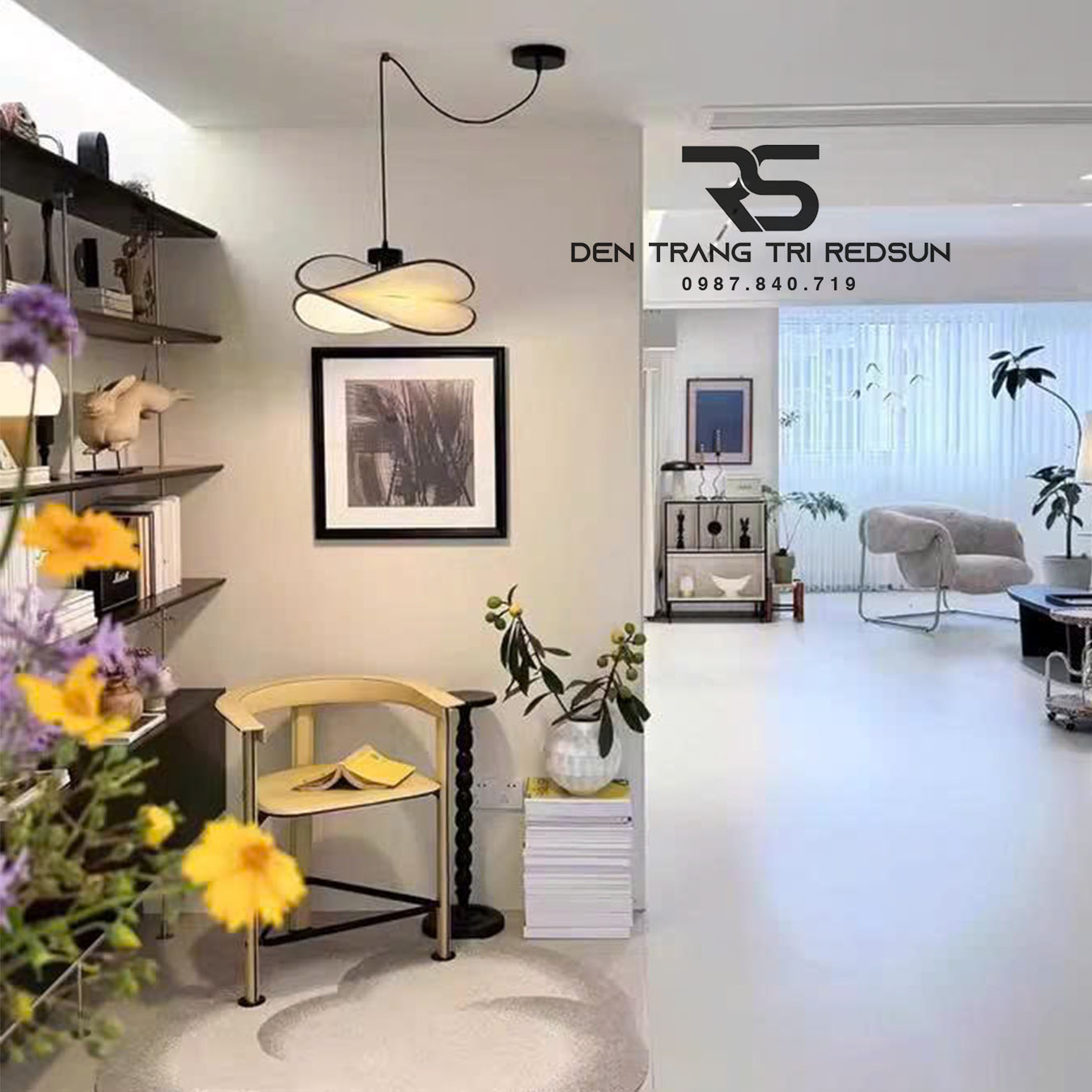 Đèn Thả Hiện Đại Phong Cách Nhật Bản Wabi-sabi Chất Liệu Vải CDT-T068