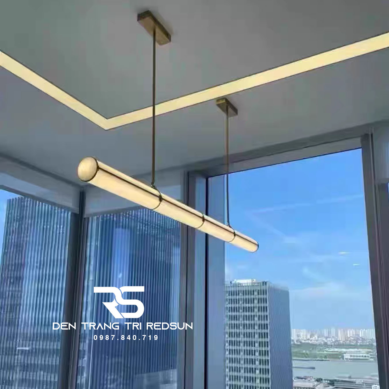 Đèn Thả Bàn Ăn, Bàn Đảo Hiện Đại Hình Ống Phong Cách Italia DC-T119