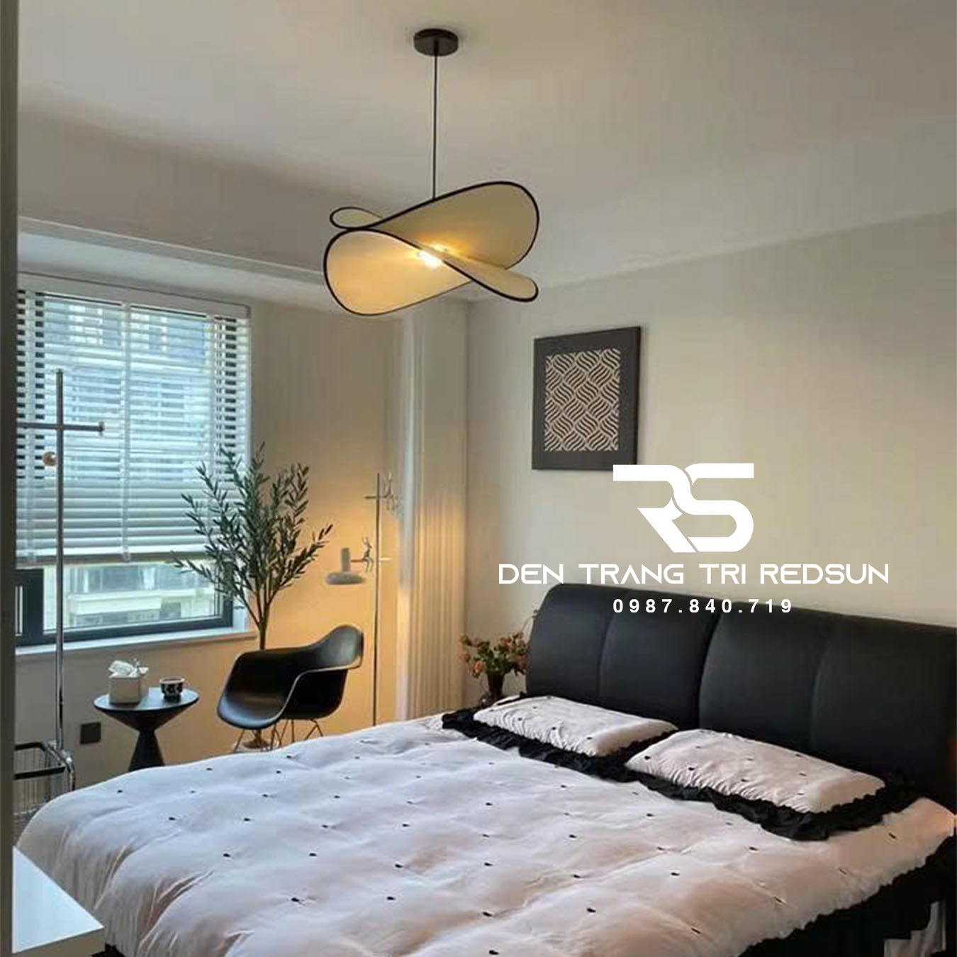 Đèn Thả Hiện Đại Phong Cách Nhật Bản Wabi-sabi Chất Liệu Vải CDT-T068