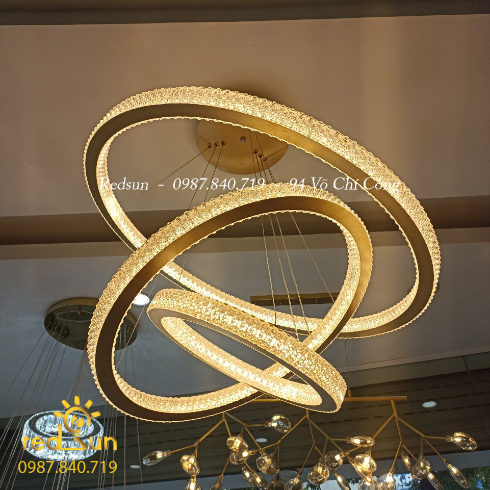 Đèn thả nhiều vòng hiện đại G6 - 3 vòng