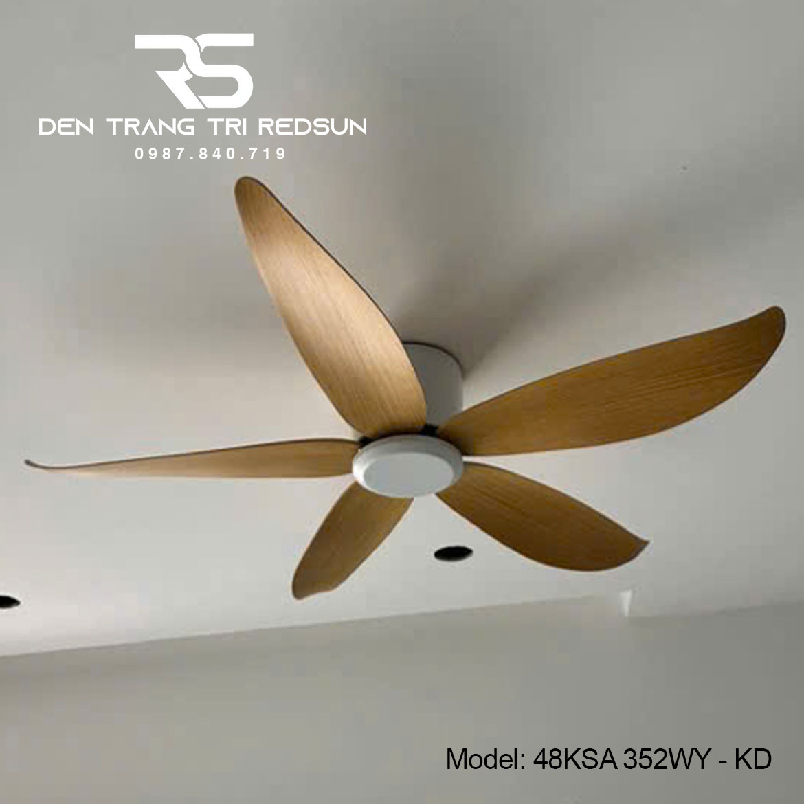 Quạt Trần Trang Trí Phòng Khách, Phòng Ngủ - 48KSA 352WY - KD