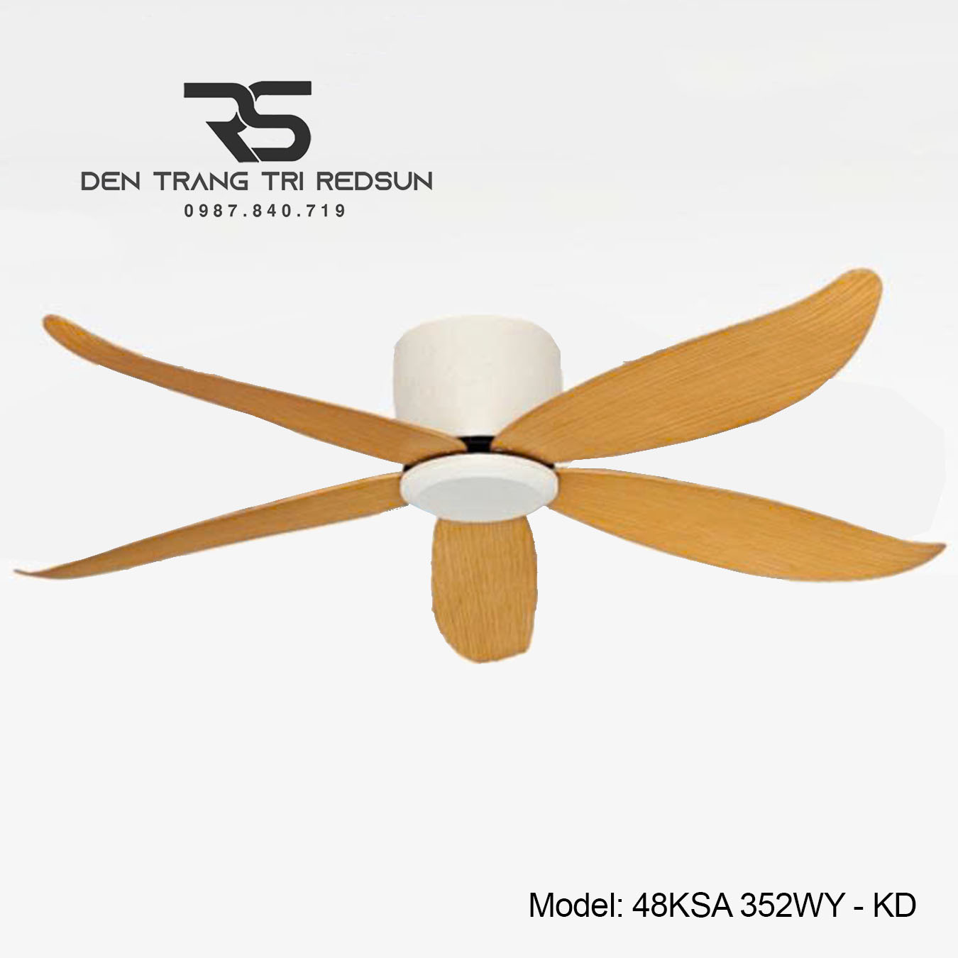 Quạt Trần Trang Trí Phòng Khách, Phòng Ngủ - 48KSA 352WY - KD