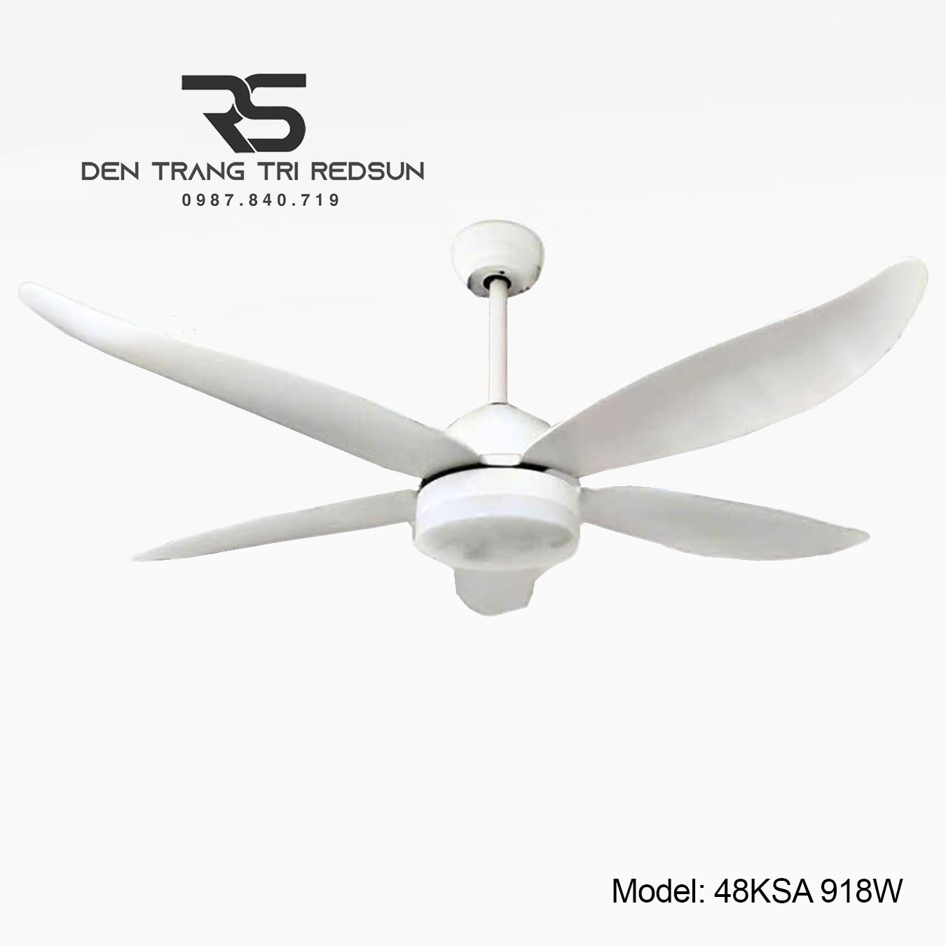 Quạt Trần Đèn Trang Trí Phòng Khách, Phòng Ngủ - 48KSA 918W