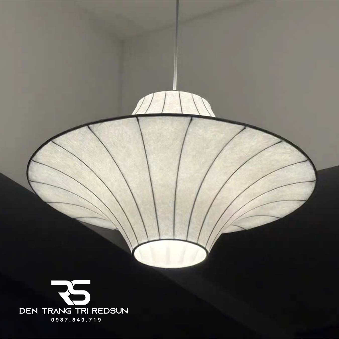 Đèn Thả Trần Phòng Khách, Phòng Ăn, Phòng Ngủ Hiện Đại Phong Cách Nhật Bản Wabi-sabi CDT-T085