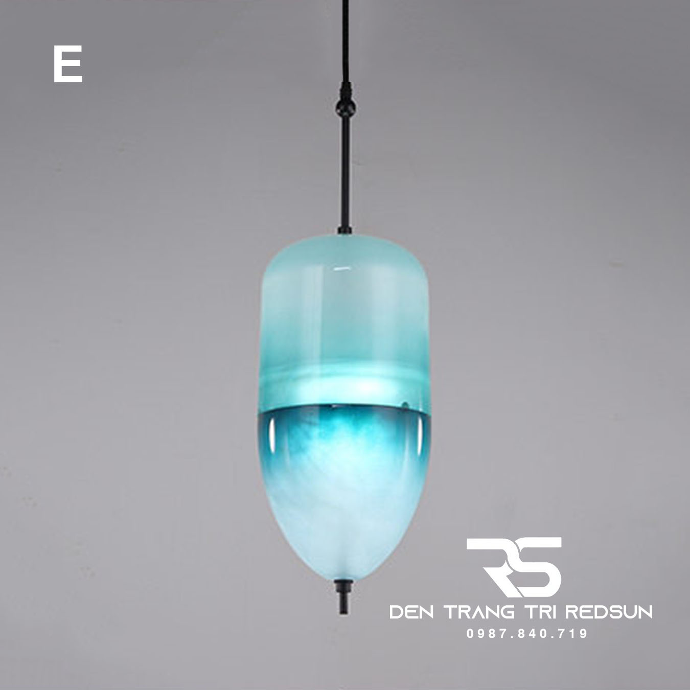 Đèn Thả Phòng Khách, Phòng Ngủ, Bàn Ăn Phong Cách Bắc Âu Hiện Đại Chao Thủy Tinh CDT-T073