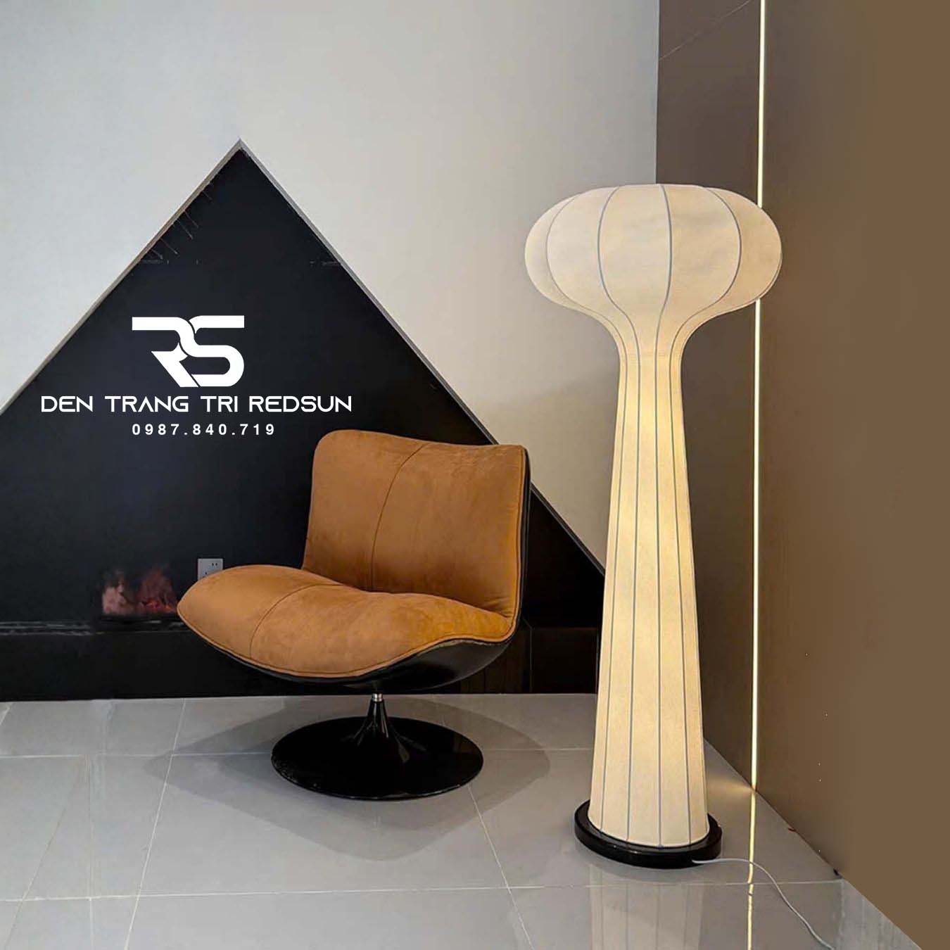 Đèn Sàn Hiện Đại Trang Trí Phòng Khách, Phòng Ngủ Phong Cách Nhật Bản Wabi-sabi DS2062