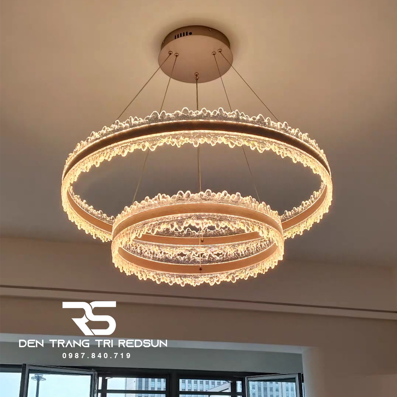 Đèn Thả Phòng Khách, Phòng Ngủ, Bàn Ăn Hiện Đại Phong Cách Bắc Âu Dáng Tròn DC-L063