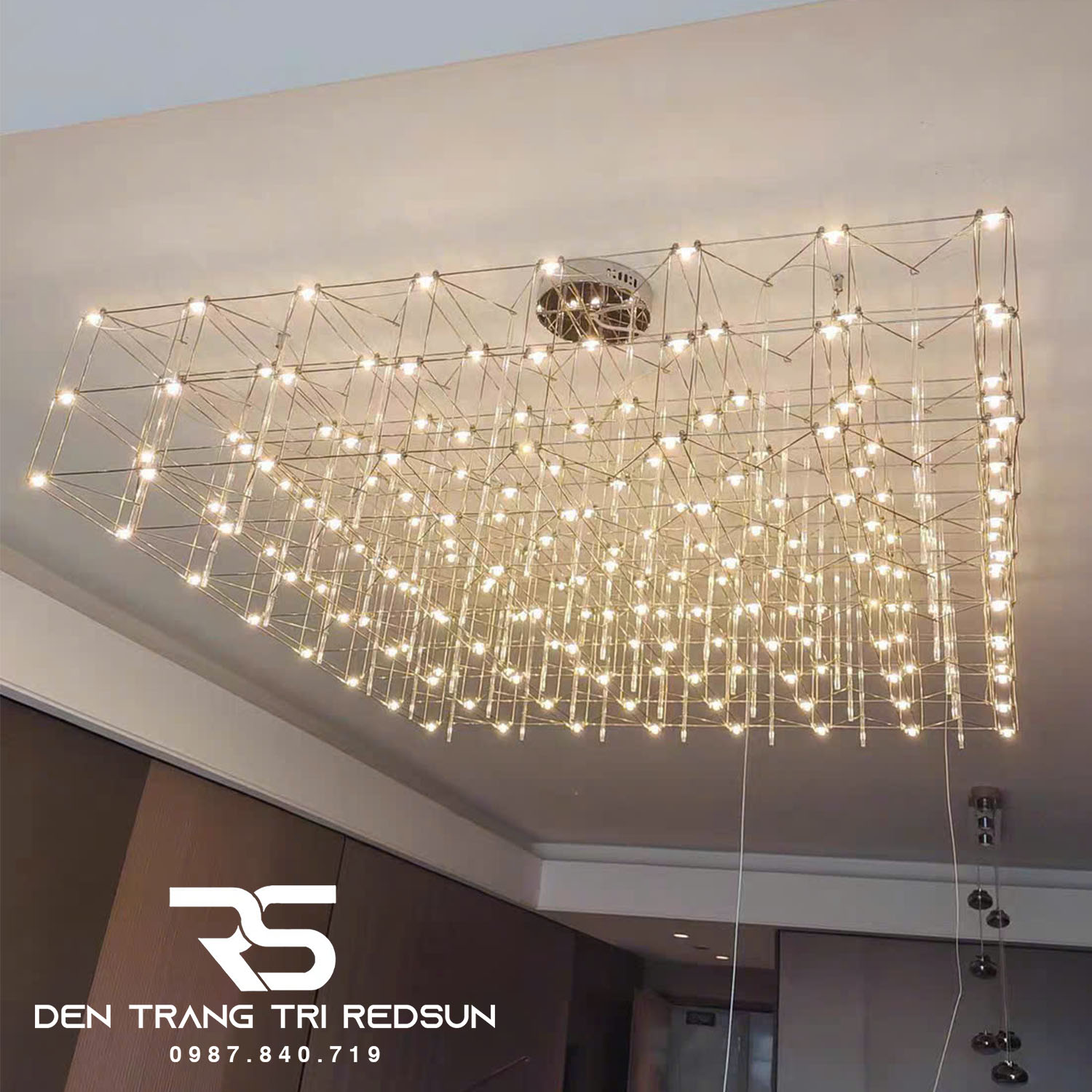 Đèn Chùm Lắp Phòng Khách, Bếp Căn Hộ, Chung Cư Phong Cách Bắc Âu Hiện Đại Bầu Trời Đầy Sao DC-T086