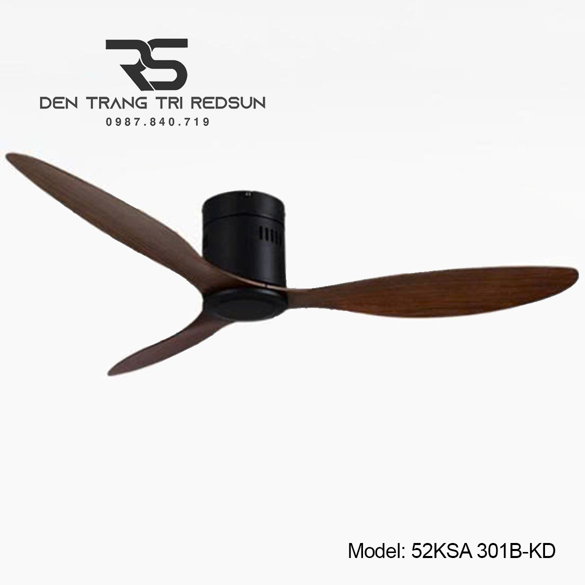 Quạt Trần Trang Trí Phòng Khách, Phòng Ngủ - 52KSA 301B-KD