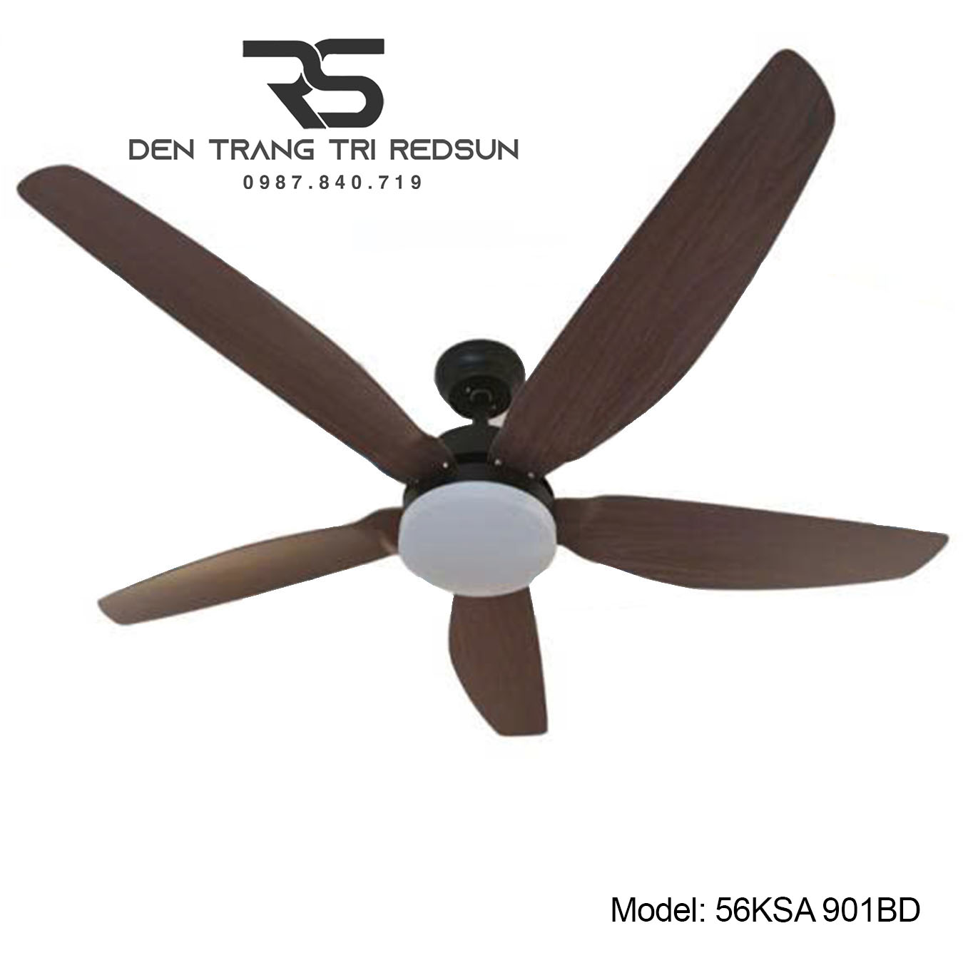 Quạt Trần Đèn Trang Trí Phòng Khách, Phòng Ngủ - 56KSA 901BD