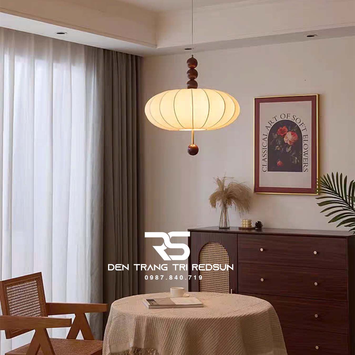 Đèn Thả Trần Phòng Khách, Phòng Ăn, Phòng Ngủ Hiện Đại Phong Cách Nhật Bản CDT-T077