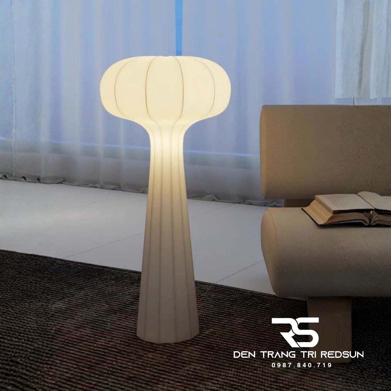 Đèn Sàn Hiện Đại Trang Trí Phòng Khách, Phòng Ngủ Phong Cách Nhật Bản Wabi-sabi DS2062