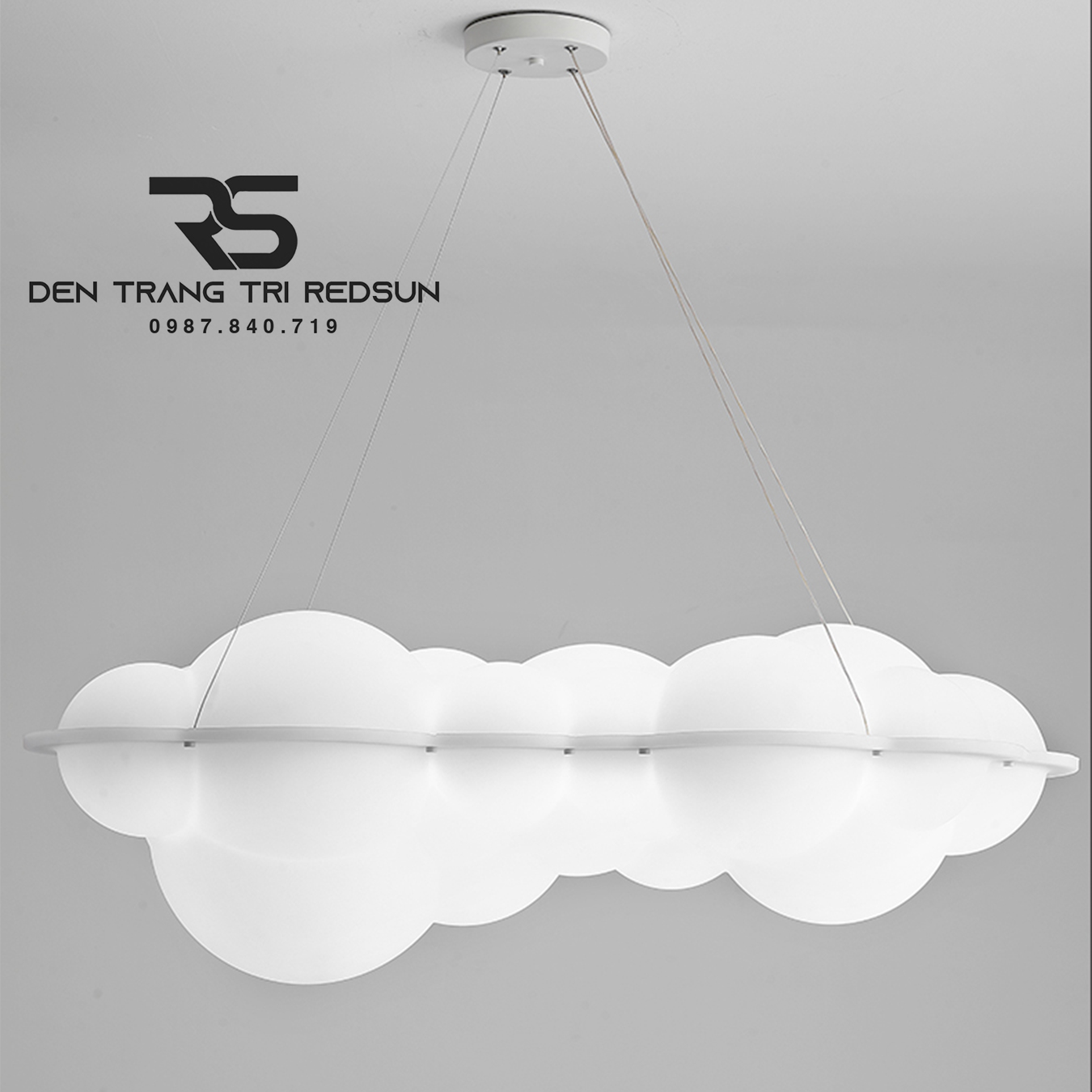 Đèn Chùm Đám Mây Phong Cách Bắc Âu Lắp Phòng Khách Hiện Đại DC-T114