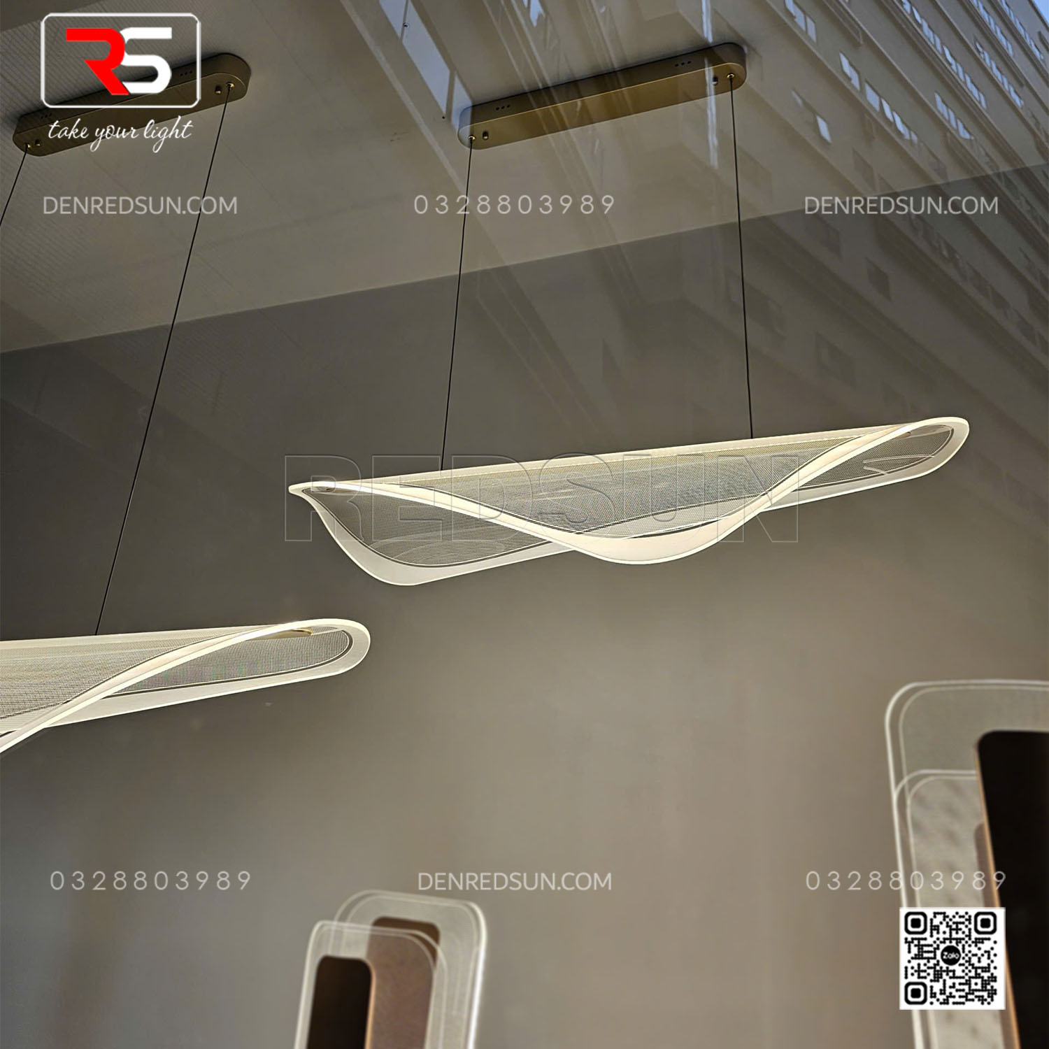 Đèn Thả Lá Lắp Bàn Ăn, Bàn Đảo Phong Cách Bắc Âu Hiện Đại Chất Liệu Acrylic Cao Cấp MA05876P-001
