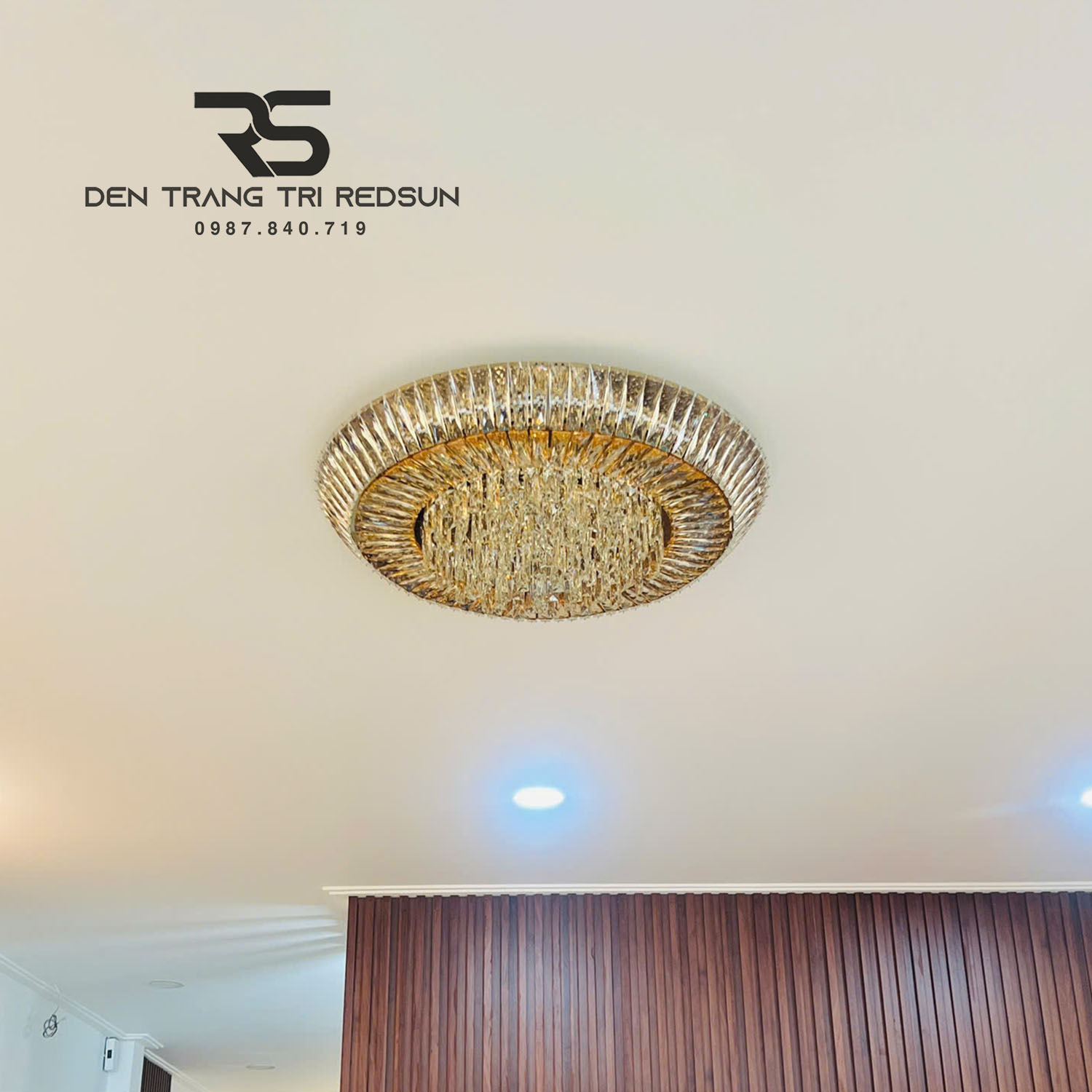 Đèn Mâm Pha Lê Ốp Trần Phòng Khách, Phòng Ngủ, Khách Sạn, Nhà Hàng Cao Cấp Phong Cách Hiện Đại OTPL088
