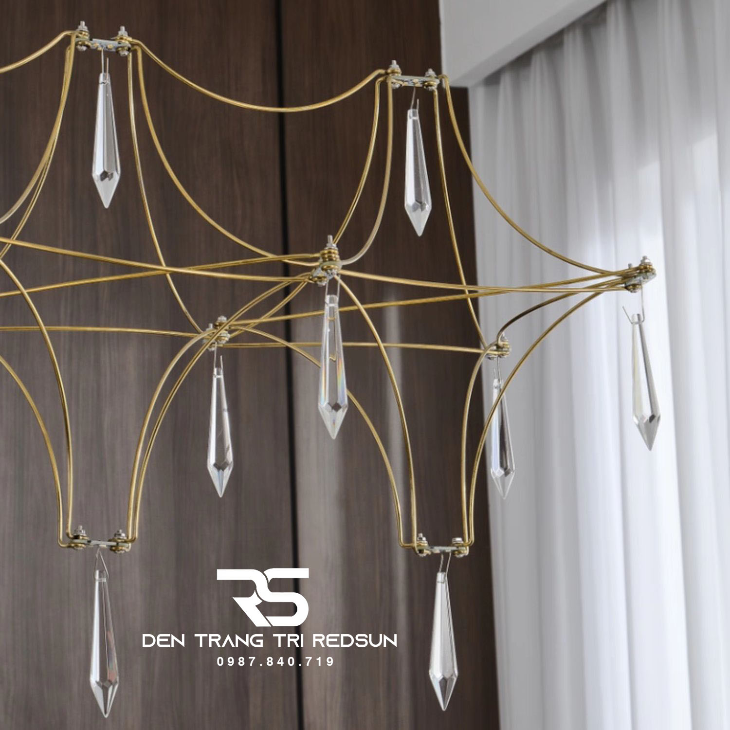 Đèn Chùm Mạng Nhện Lắp Bàn Ăn, Bàn Đảo, Quầy Lễ Tân Phong Cách Hiện Đại DC-T123