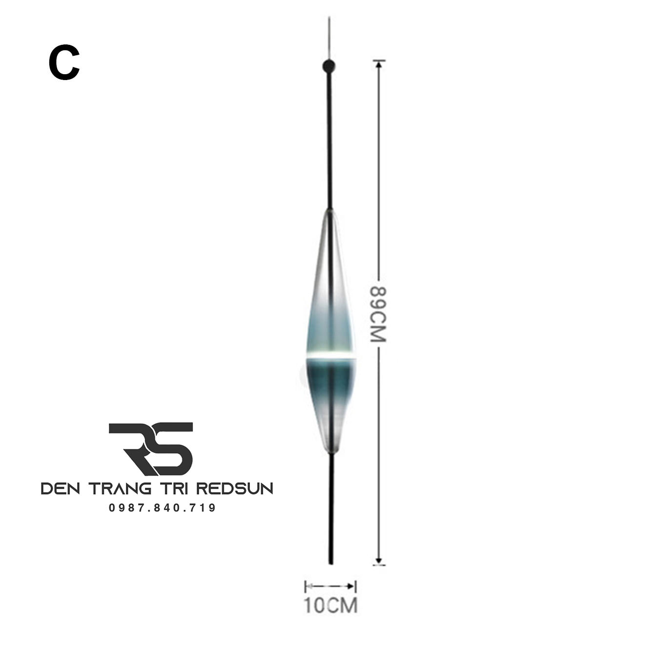 Đèn Thả Phòng Khách, Phòng Ngủ, Bàn Ăn Phong Cách Bắc Âu Hiện Đại Chao Thủy Tinh CDT-T073