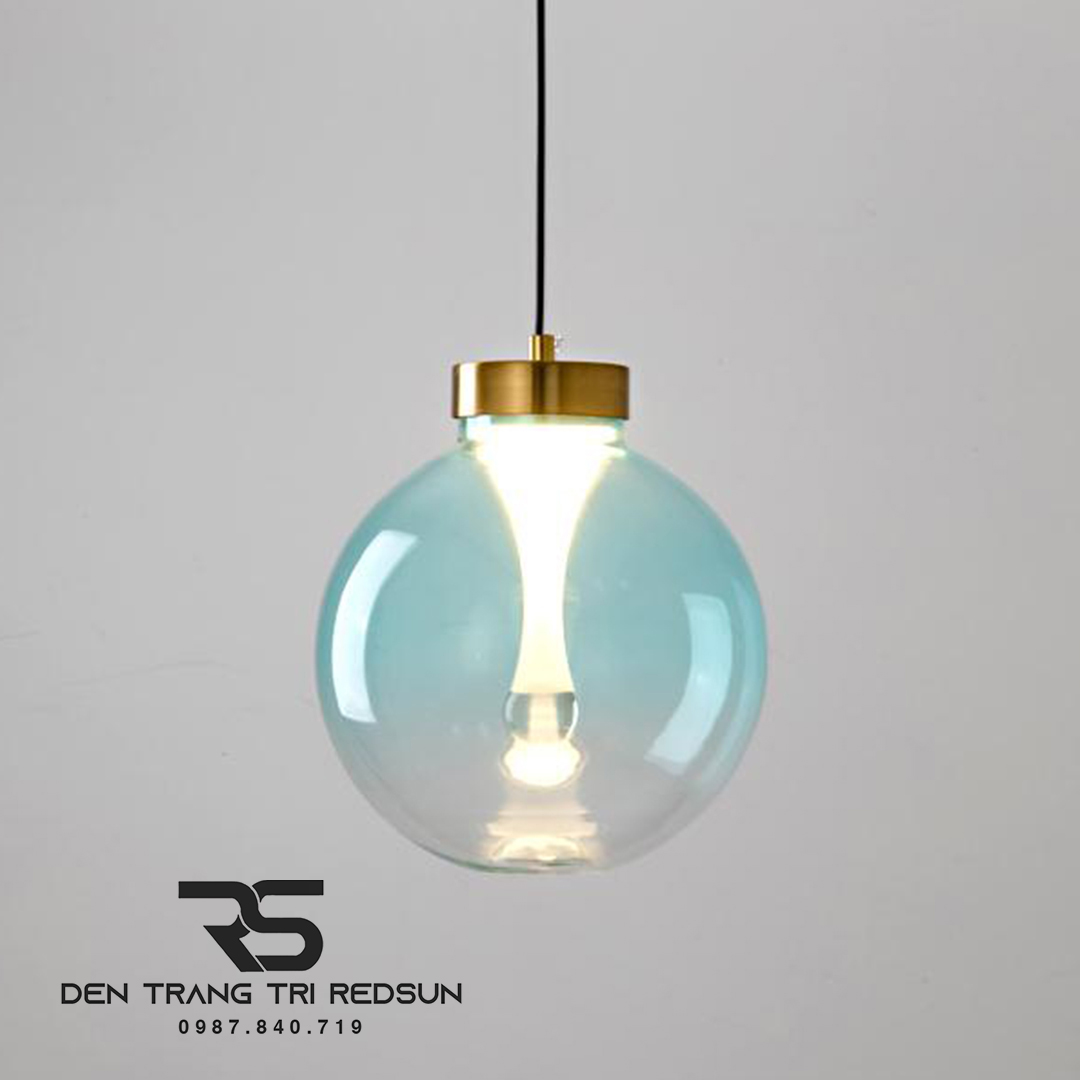 Đèn Thả Trần Phòng Ăn, Phòng Ngủ Phong Cách Bắc Âu Hiện Đại Cầu Thủy Tinh Hình Giọt Nước CDT-T070