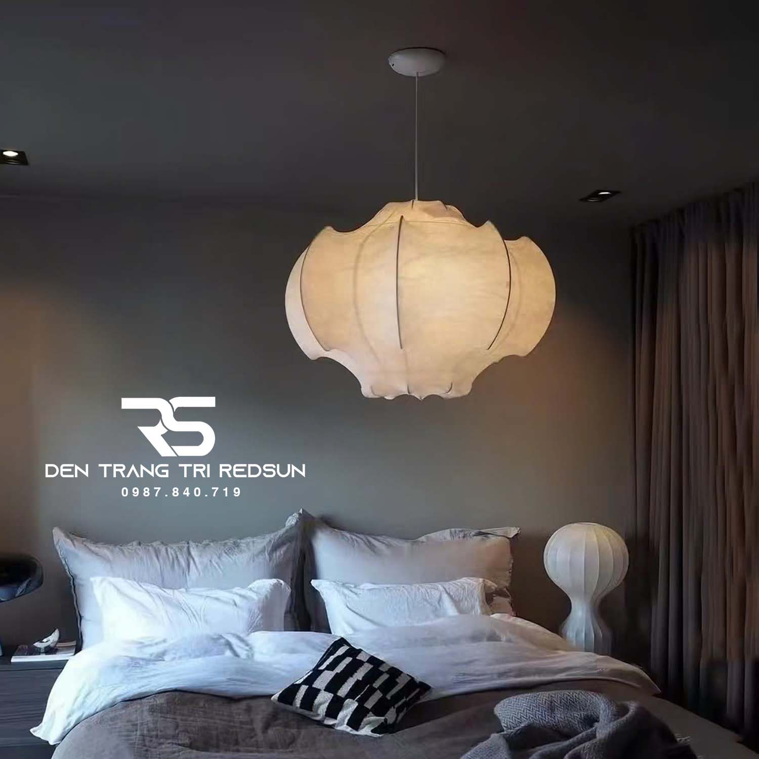Đèn Thả Hiện Đại Lắp Phòng Khách, Phòng Ngủ Phong Cách Nhật Bản Wabi-sabi DC-T128
