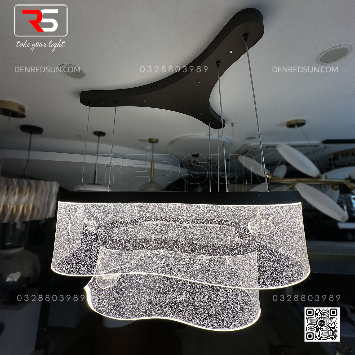 Đèn Thả Dải Lụa Dáng Xoắn Cao Cấp Lắp Phòng Khách, Phòng Ăn, Khách Sạn Phong Cách Bắc Âu Hiện Đại MA05988PB-002