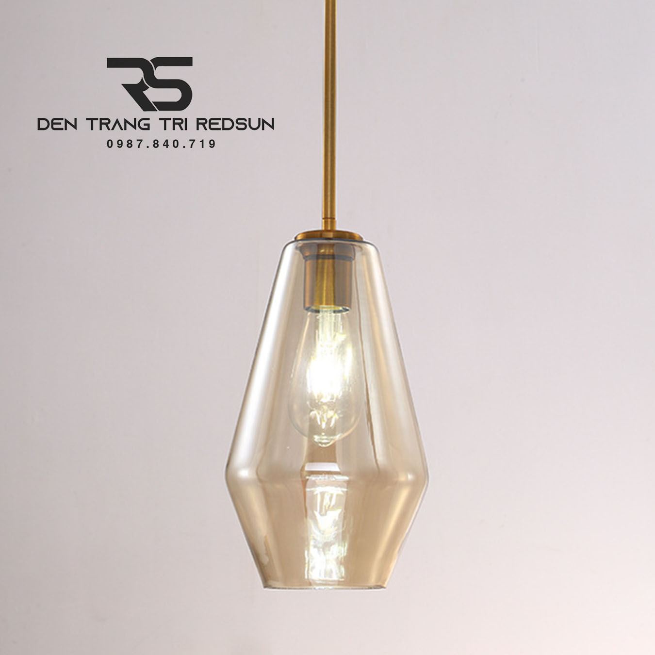 Đèn Thả Phòng Khách, Phòng Ngủ, Bàn Ăn Phong Cách Bắc Âu Hiện Đại Chao Thủy Tinh CDT-T072