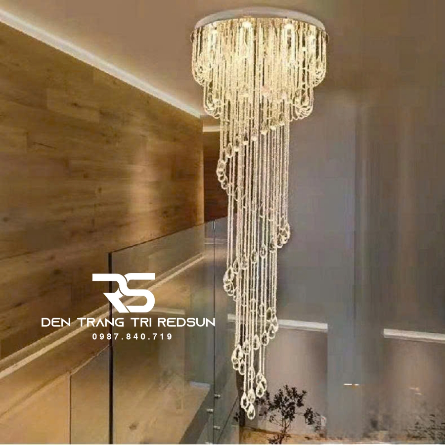 Đèn Mâm Pha Lê Ốp Trần Phòng Khách Hiện Đại M9170