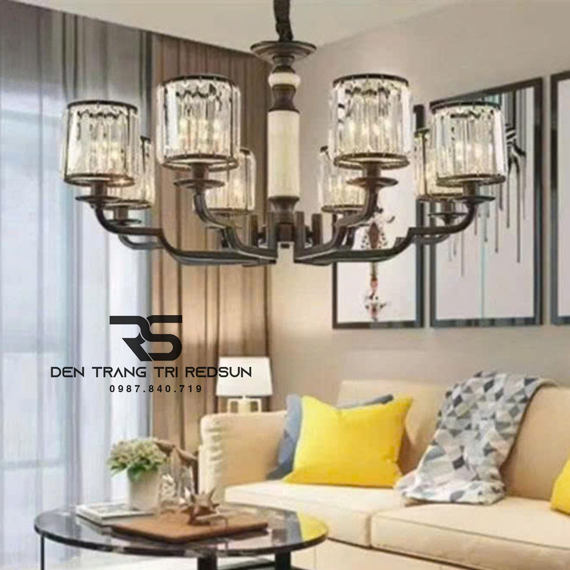 Đèn Chùm Phòng Khách Phong Cách Indochine IDC-C9962