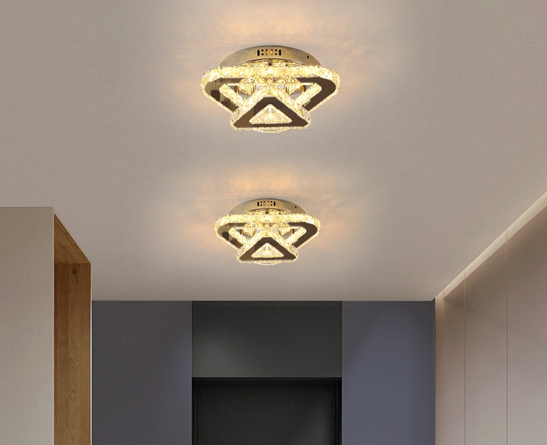 Đèn Mâm Pha Lê Ốp Trần Phòng Khách Hiện Đại M9252