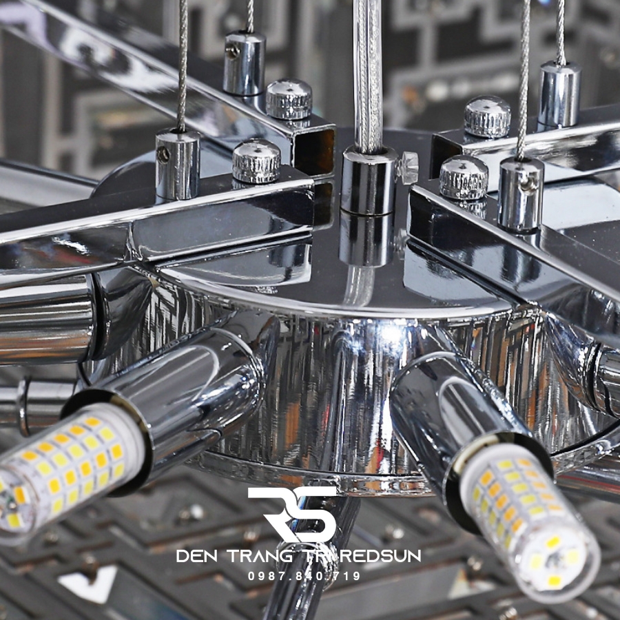 Đèn Chùm Trang Trí Phòng Khách, Sảnh Chờ, Phòng Ăn Chất Liệu Pha Lê Phong Cách Italia DCP-002