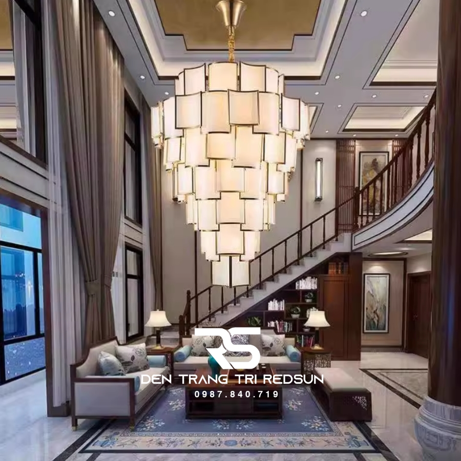Đèn Chùm Phòng Khách Hiện Đại Phong Cách Indochine IDC-019
