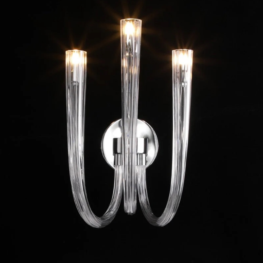 Đèn Tường Trang Trí Phòng Khách, Phòng Ngủ, Cầu Thang Ống Thủy Tinh Phong Cách Bắc Âu DTP-015