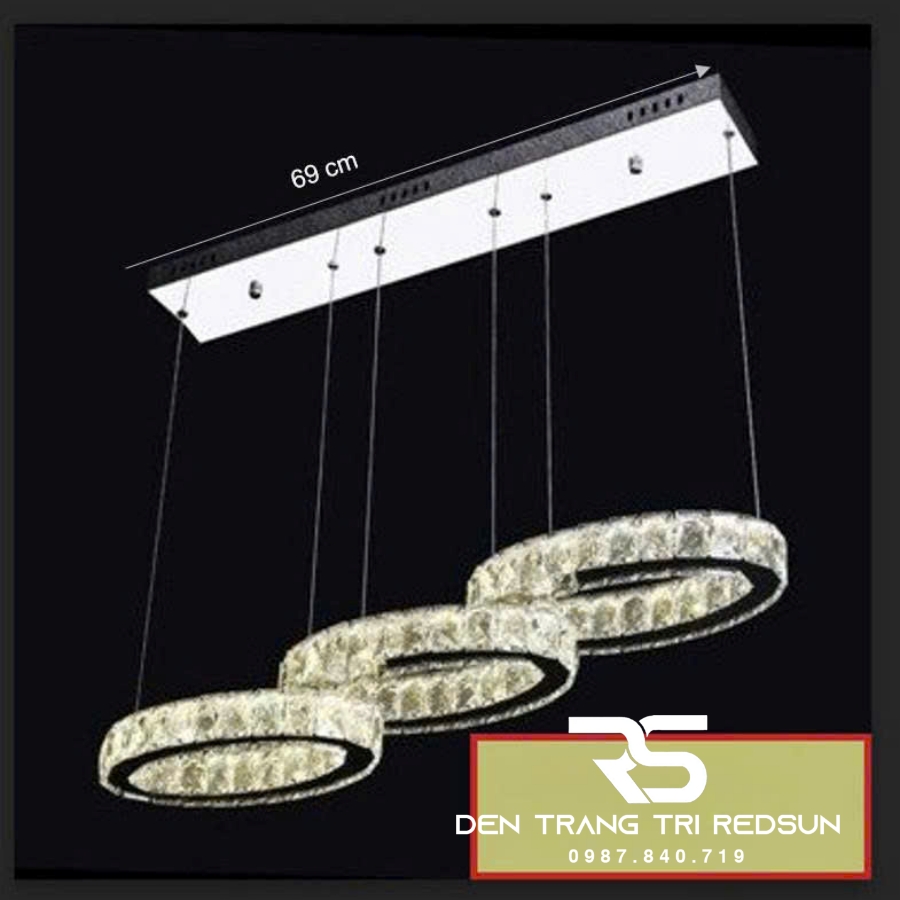 Đèn Thả Pha Lê Bàn Ăn, Bàn Đảo Hiện Đại TPL091