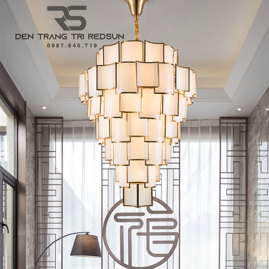Đèn Chùm Phòng Khách Hiện Đại Phong Cách Indochine IDC-019