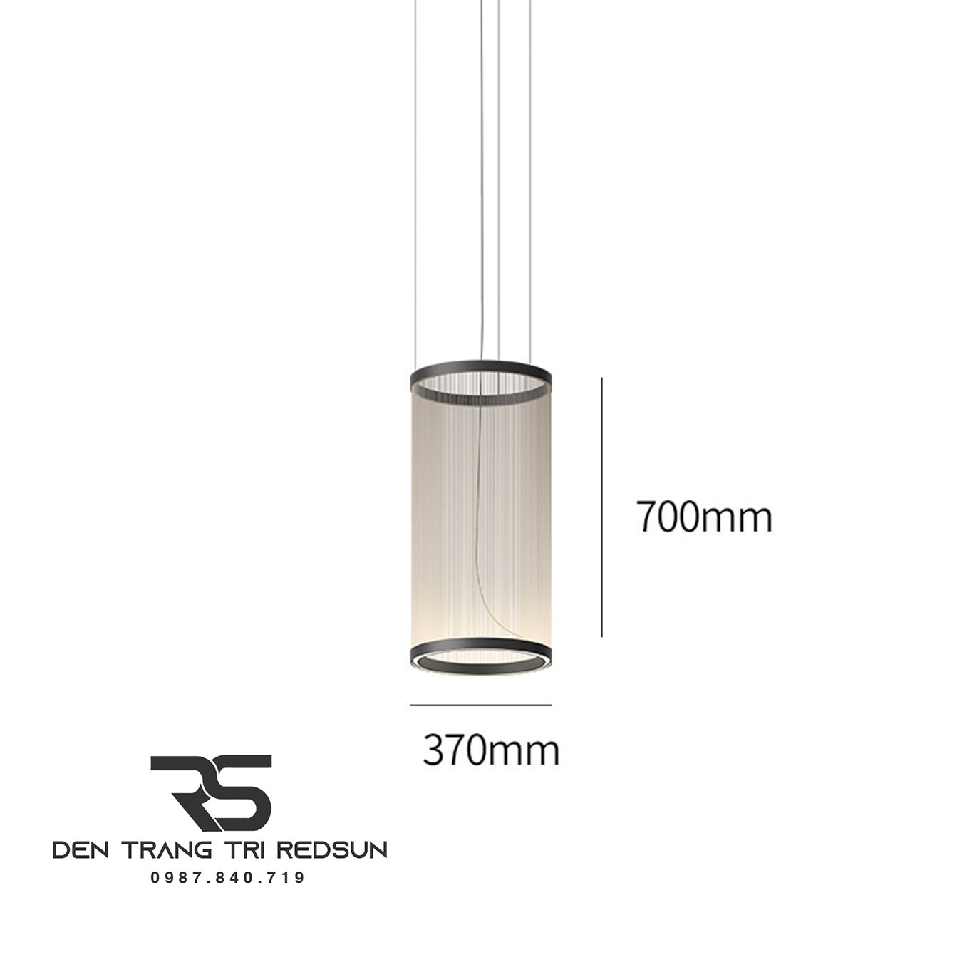 Đèn Lồng Thả Bắc Âu Hiện Đại Lắp Phòng Khách, Thông Tầng, Cầu Thang Dáng Hình Trụ DC-T115 (Dáng B)