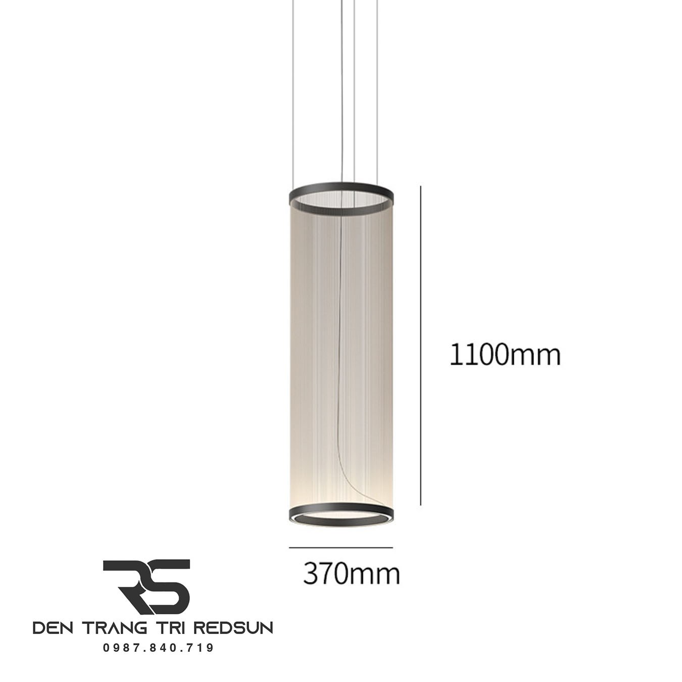 Đèn Lồng Thả Bắc Âu Hiện Đại Lắp Phòng Khách, Thông Tầng, Cầu Thang Dáng Hình Trụ DC-T115 (Dáng B)