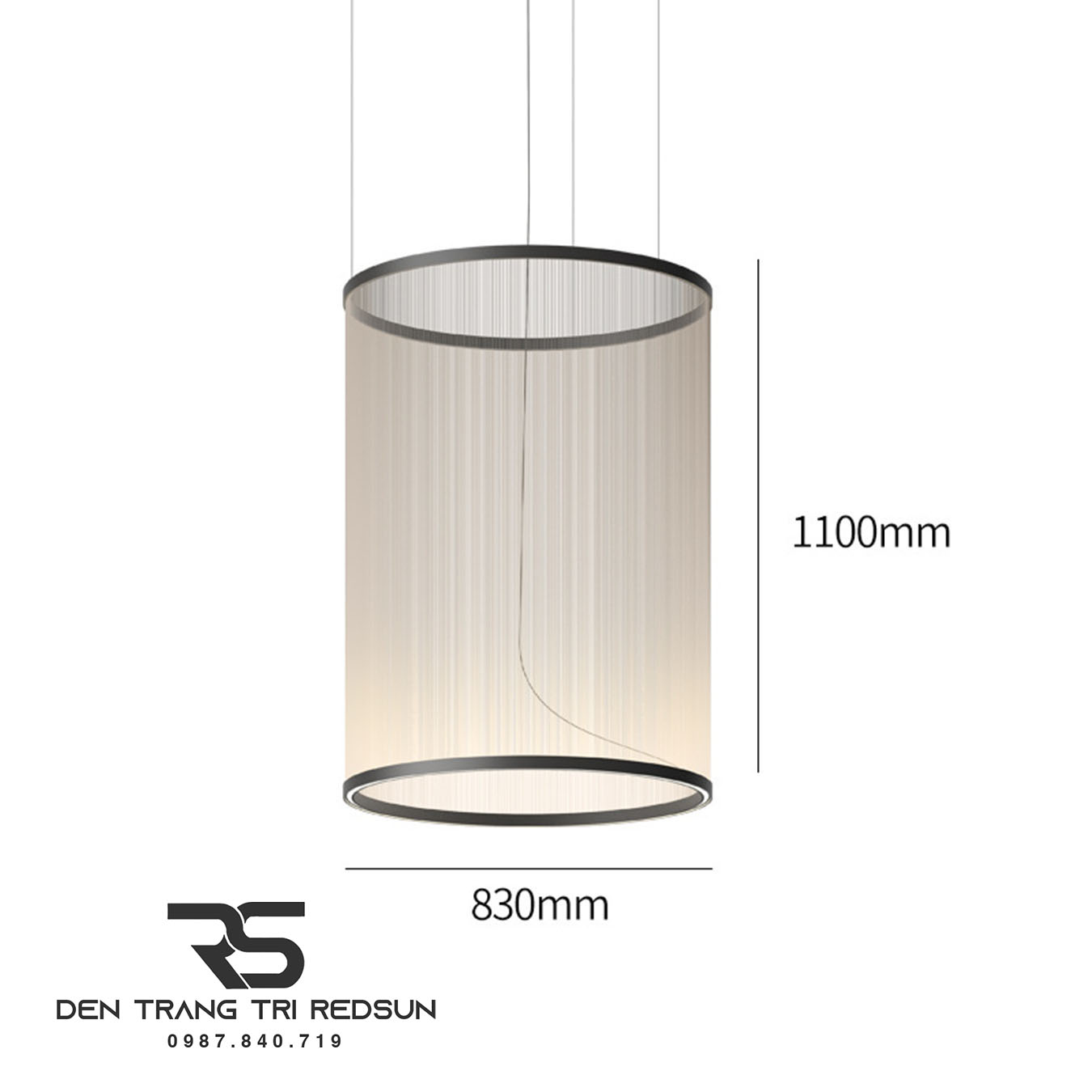 Đèn Lồng Thả Bắc Âu Hiện Đại Lắp Phòng Khách, Thông Tầng, Cầu Thang Dáng Hình Trụ DC-T115 (Dáng B)