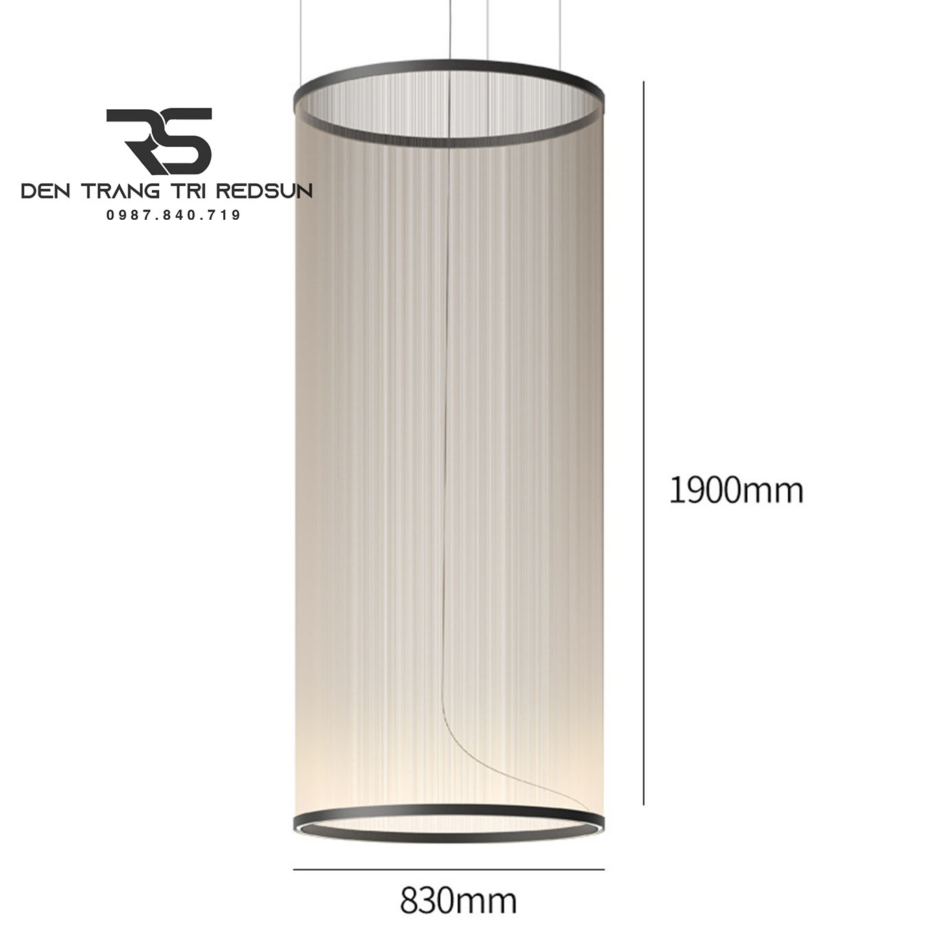 Đèn Lồng Thả Bắc Âu Hiện Đại Lắp Phòng Khách, Thông Tầng, Cầu Thang Dáng Hình Trụ DC-T115 (Dáng B)
