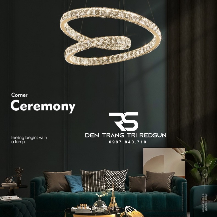 Đèn Thả Pha Lê Phòng Khách, Phòng Ngủ, Bàn Ăn Hiện Đại TPL072