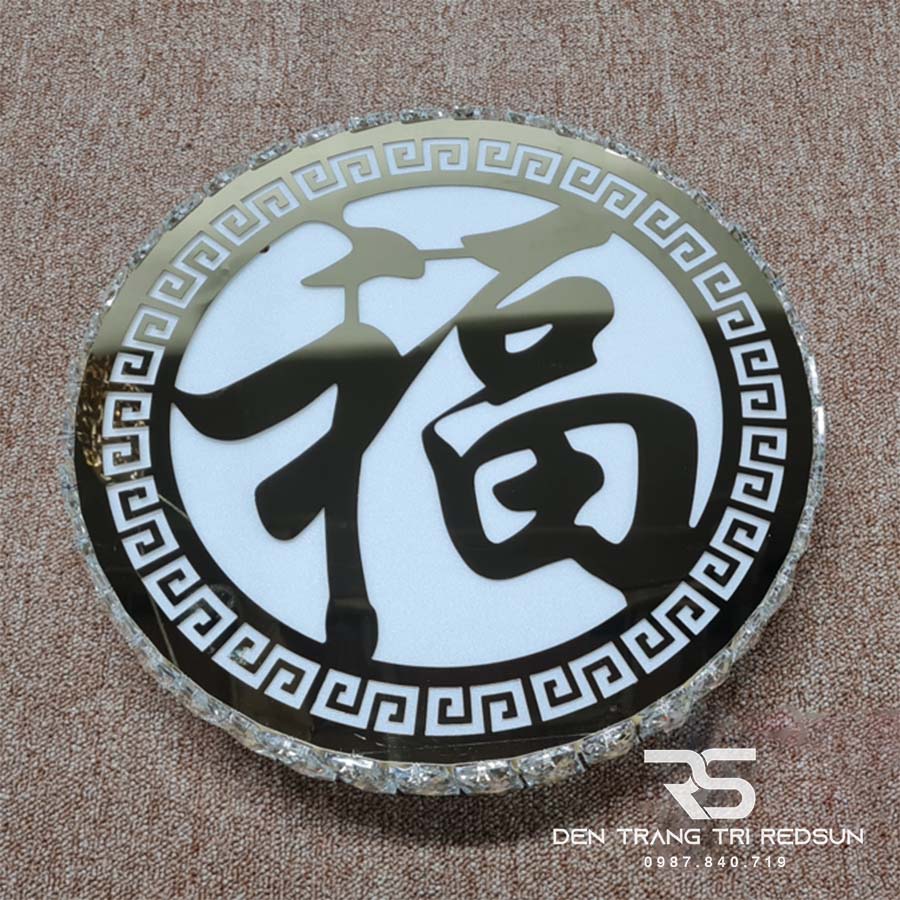 Đèn Mâm Mica Pha Lê Ốp Trần Phòng Khách Hiện Đại MKPL-111