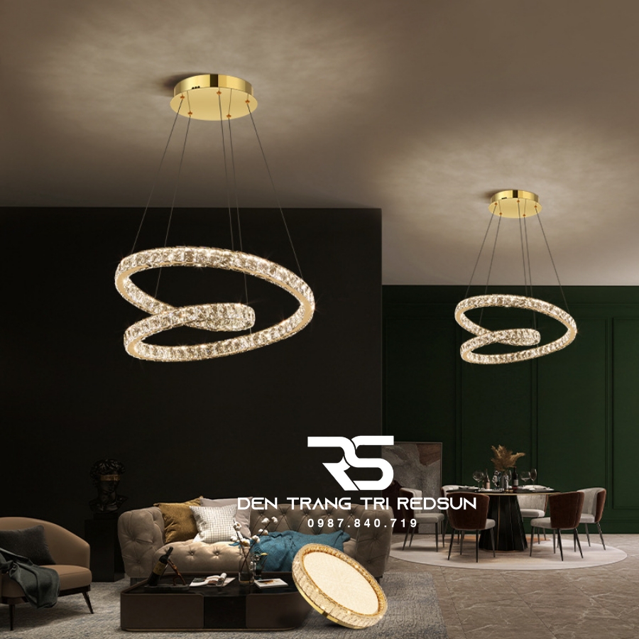 Đèn Thả Pha Lê Phòng Khách, Phòng Ngủ, Bàn Ăn Hiện Đại TPL072